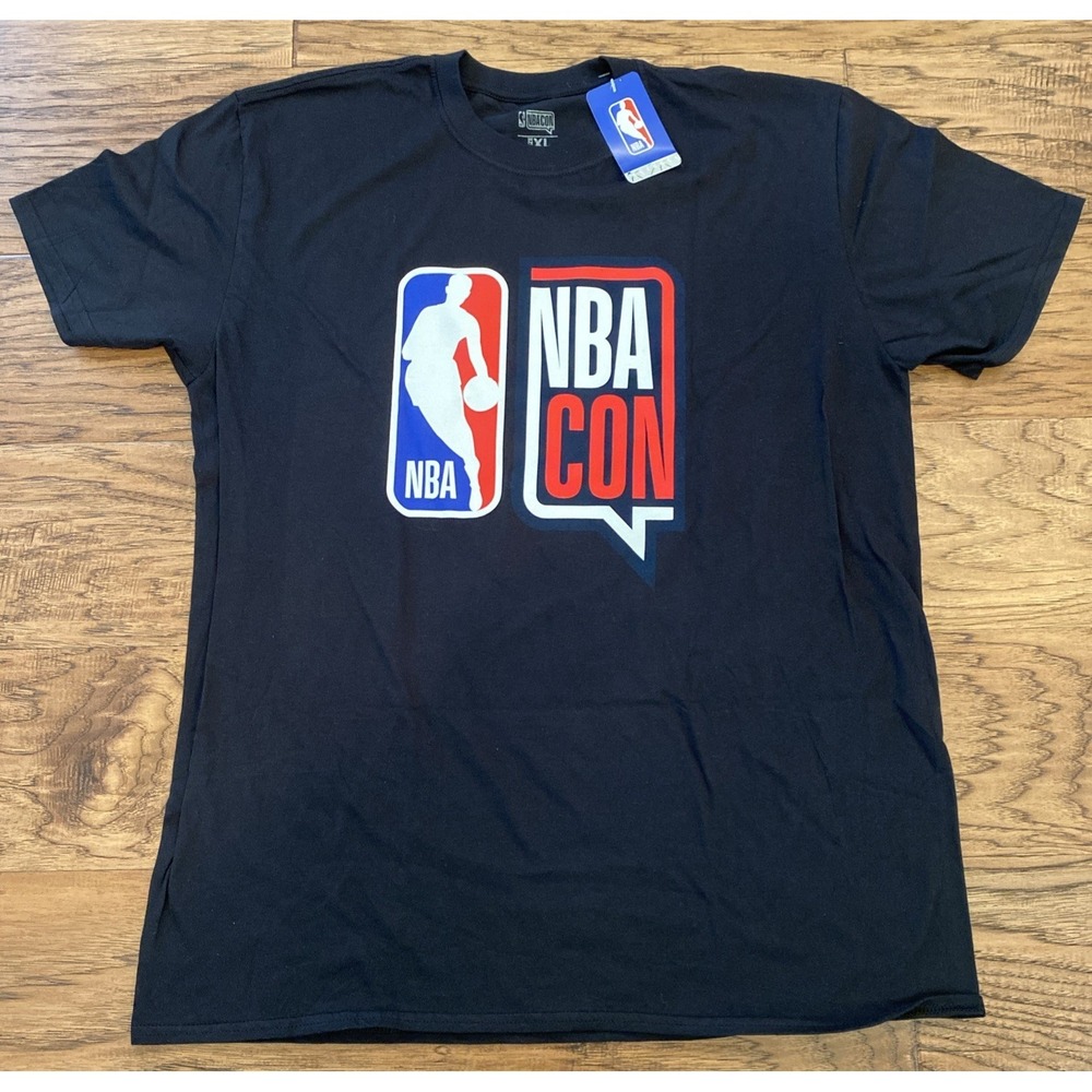 NBA CON Atlanta Hawks Shirt X-Large Black Graphic Tee NWT NBA